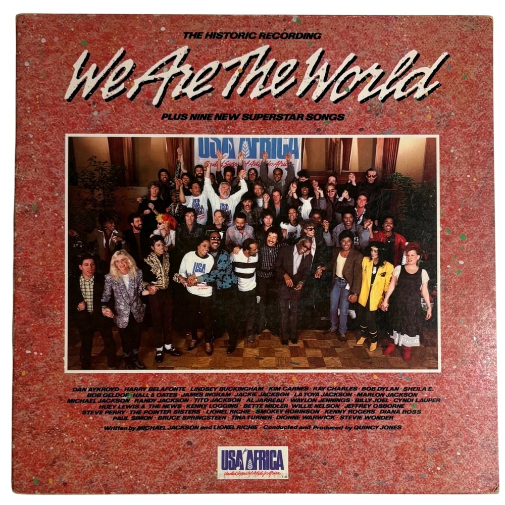 USA for Africa We Are The World Vinyl LP 1985 Columbia AL 40043 Michael Jackson